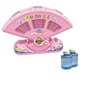 Miniatyrbillede 1 af 7: Boblemaskine - Automatisk vifteformet bobleblæser - 10.000 bobler pr. minut boblemager til børn, bærbar boblemager legetøj pink