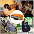 Miniatyrbillede 6 af 10: Instrument String Muter Noise Reducer Dampenper til 6 Strenge Elektrisk Træ Akustisk Guitar Bas  (Orange )