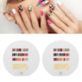 Miniatyrbild 11 av 11: 2 st nageldisplaybrädor i akryl, frostade runda nagelkonstprover, färgkortshållare för nagelsalong