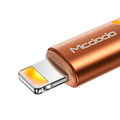 Pikkukuva 2 / 5: USB-Lightning iPhone -datakaapeli ja latauskaapeli, tukee nopeaa latausta ja datan synkronointia (Oranssi, 1,8 m), nylonpunottu, USB-A, yhteensopiva iPhone 13/1:n kanssa