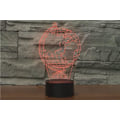 Miniatyrbilde 6 av 8: WJ 3D Globe Fjernkontroll 16 Farger Nattlys Illusjon Akryl LED Bordlampe Sengelampe Barn Soverom Skrivebord Dekor Bursdagsgaver Leker for Barn
