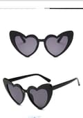 Pikkukuva 1 / 7: Sydänmuotoiset Aurinkolasit Naisille Tytöille Vintage Goggle Mod Aurinkolasit
