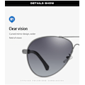 Miniatyrbillede 5 af 7: Polariserede Aviator Solbriller til Kvinder og Mænd, med 100% UV-beskyttelse Brune Gradient Linser og Letvægts Metalramme