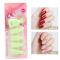 Miniatyrbillede 11 af 11: 5 stk. Gel Polish Remover Clips Hjemmesalon Tånegl UV Gel Soak Off Cap Wrap Neglekunst VærktøjGrøn