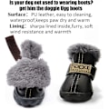 Pikkukuva 2 / 4: Koirakengät lämpimät saappaat talvi vedenpitävät liukueste nahka pentu tassu suojat Booties lumelle/jääpäällysteelle
