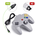 Miniatyrbilde 3 av 5: Retro USB-kontroller for N64-spill, N64 Classic USB-kontroller Gamepad Joystick, Spillkontroller for N64-system Raspberry Pi/Windows