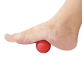 Pikkukuva 7 / 7: 4,5 cm Kannettava Maapähkinä Kaksoislakrossi Pallo Liikkuvuus Myofascial Lihas Hieronta Työkalu Punainen