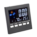 Miniatyrbillede 3 af 5: Multifunktionel digitalt farverigt LCD-termometer hygrometer ur alarm snooze-funktion kalender