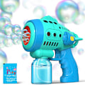 Miniatyrbild 1 av 9: Bubble Gun med Bubbelvätska, Bubbelmaskin för Småbarn med 360-Graders Läckagesäker Design, Ergonomiskt Grepp, Automatiska Bubbelpistoler