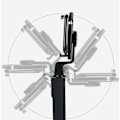 Miniatyrbild 8 av 11: 2 i 1 Bärbar 360° Rotation Bluetooth Selfie Stick Skrivbordsstativ med Spegel