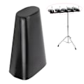 Miniatyrbillede 5 af 11: 6 tommer metal holdbar percussion musik håndholdt sæt trommesæt kobjælde instrument tilbehør