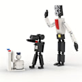 Miniatyrbillede 3 af 5: Byg dit eget eventyr med Skibidi Toilet Woffer Man byggeklodser - Perfekt til børn!