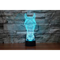 Miniatyrbillede 5 af 8: WJ 3D Hest Fjernbetjening 16 Farve Natlys Illusion Akryl LED Bordlampe Sengelampe Børns Soveværelse Skrivebordsdekoration Fødselsdagsgaver Legetøj til Børn