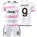 Miniatyrbild 1 av 2: 23/24 Juventus borta fotbollströja barnset No.9VLAHOVIC Children's size20