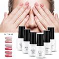 Miniatyrbillede 3 af 9: 6 stk. 7 ml neglelak glitter skinne soak off langtidsholdbar UV LED gel polish manicure (RCTC6-03)