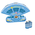 Miniatyrbild 1 av 7: Bubbelmaskin - Automatisk fläktformad bubbelblåsmaskin - 10 000 bubblor per minut, bubbelmaskin för barn, portabla bubbelmaskinsleksaker blue