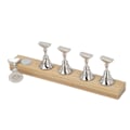 Miniatyrbillede 9 af 11: Magnetisk neglevisning stativ log legering DIY træning fingernegl display holder til skønhedssalon