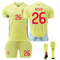 Miniatyrbillede 1 af 6: Spanien udebanetrøje (REDRI #26) 2024-2025 Herre Guld 20 No.26