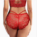 Miniatyrbild 5 av 7: Underkläder Bomull T-string 3-pack T-rygg Genomskinliga G-strings Sexiga Spets Andningsbara Bikini Trosor Tonåringar Underkläder, Blå, M