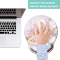 Miniatyrbillede 7 af 7: Musemåtte med håndledsstøtte, ergonomisk musemåtte med memory foam håndledsstøttepude, skridsikker gummibase Gaming musemåtte til hjemmet
