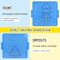Miniatyrbilde 3 av 6: 8 Pakk Plast Matematiske Manipulasjonsmateriale Array Blokk Geo Board med 80 Latex Bånd for Barn (4 Farger)