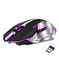 Miniatyrbillede 3 af 5: 2,4G computermus med 4-niveau justerbar DPI, trådløs gamingmus med syv farver af åndedrætslys, ergonomisk design