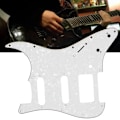 Miniatyrbillede 7 af 11: Elektrisk guitar pickguard 3-lags med aluminiumsafskærmning Musikinstrument tilbehør GSSH53 Hvid perle