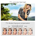 Miniatyrbild 3 av 11: TTL Trådlös Kamerablixt Speedlite HSS Batteridriven (C)