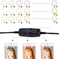 Pikkukuva 5 / 5: Led-rengasvalaisin USB-latauksella, himmennettävä valokuvausrengasvalaisin