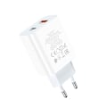 Miniatyrbilde 3 av 5: hoco. C97A Europeisk standard PD20W+QC3.0 lader for iPhone13 mobiltelefon hurtiglading hode