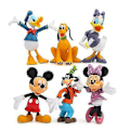 Miniatyrbild 1 av 4: 6 st bas Mickey Mouse Goofy Donald Duck Daisy leksaksdocka modell tårta smycken prydnader