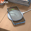 Miniatyrbilde 1 av 5: hoco. CW6 Pro Easy Charge 15W Trådløs Hurtiglader i Aluminiumlegering for iPhone Pustende Lys Trådløs Lader