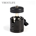 Miniatyrbild 4 av 11: VBESTLIFE 360° Vridbar Rotationsbar 1/4'' Skruv Kulhuvudfäste Kulhuvud Stativfäste