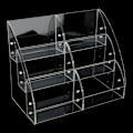 Miniatyrbillede 4 af 11: Transparent Akryl Display Case Opbevaringsboks Makeup Organizer Kosmetik Display