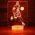Miniatyrbilde 2 av 6: JUSTUP Nattlys Basketball  Side Table Lamp LED Dekorlys for Voksne eller Barn