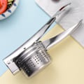 Miniatyrbillede 3 af 4: Citronpresser i rustfrit stål - Ergonomisk, manuelt design med skridsikkert greb - Ubesværet professionel citron-, lime- og appelsinpresser