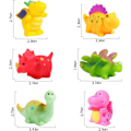 Miniatyrbillede 4 af 5: Svampefri Badelegetøj til Børn 1-3 år, 6 stk. Dinosaur Badelegetøj uden Huller til Spædbørn 6-12-18 Måneder, Svampefrit Badelegetøj til Brusebad