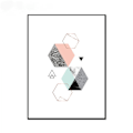 Miniatyrbillede 2 af 4: Marmor Tekstur Geometrisk Patchwork 2 Vægkunst Lærredstrykplakat, Enkelt Abstrakt Kunsttegning Dekor (Sæt med 3 Uindrammede, 8''x10'')