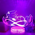 Miniatyrbild 4 av 7: Qinwei Anime Elektrisk Sonic Löpning Nattljus 3D Illusion Lamp med 16 Färger Fjärrkontroll för Pojkar Sovrum Nattljus Dekorationer -- Mönster H（