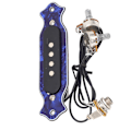 Miniatyrbilde 8 av 11: Akustisk gitar pickup 4 strenger kobber spole gitar pickup erstatning for øvelse og ytelse GMB334 blå farge