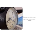Miniatyrbillede 7 af 7: 5\" Lysende Vækkeur Lydløs Kvarts Analog Retro Dobbelt Klokke med Høj Alarm og Natlys, Sort