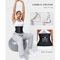 Miniatyrbilde 4 av 7: Midjetrener for kvinner Latex Midjetrener Korsett XL black