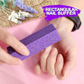 Miniatyrbild 2 av 3: Manikyrset med nagelfil - 3 st dubbelsidig nagelfil, rektangulär nagelbuffer, 4-stegs poleringsblock,