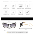 Miniatyrbillede 3 af 3: Trendy Oversized Polariseret Solbriller til Kvinder UV400 Beskyttelse