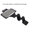 Miniatyrbild 2 av 5: Sportarmband för män och kvinnor, fitnessarmband med stor kapacitet, elastiskt och vattentätt, lämplig för 6,5-tums modeller (svart)