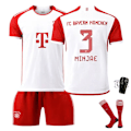 Pikkukuva 1 / 2: 23/24 Bayern Stadium Koti Lasten Jalkapallopaita Set Sukat ja Suojat 3 MINJAE XS