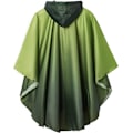 Pikkukuva 2 / 6: Aikuisten unisex hupullinen sadeponcho taskuilla - Monipuolinen vedenpitävä sadetakki kaikkiin ulkoiluseikkailuihin Dark Green