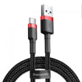 Miniatyrbilde 1 av 5: type-c Kablo USB Mikro 2A Lading-Data Kablo 3m, Rød, Svart