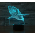 Miniatyrbillede 6 af 8: WJ 3D Haj Remote Control 16 Farve Natlys Illusion Akryl LED Bordlampe Sengebordslampe Børns Soveværelse Skrivebordsdekoration Fødselsdagsgaver Legetøj til Børn