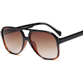 Pikkukuva 6 / 7: Vintage Retro 70-luvun Aurinkolasit Naisille ja Miehille Klassiset Suuret Neliömäiset Aviator-Kehykset UV400 Sarvikehyksiset Lasit